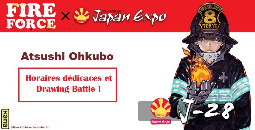 Japan Expo 19 du 5 au 8 juillet 2018 Atsushi-ohkubo-planning