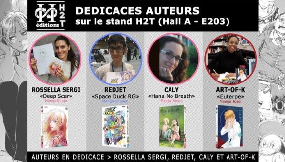 Japan Expo 19 du 5 au 8 juillet 2018 Auteurs-h2t-dedicace