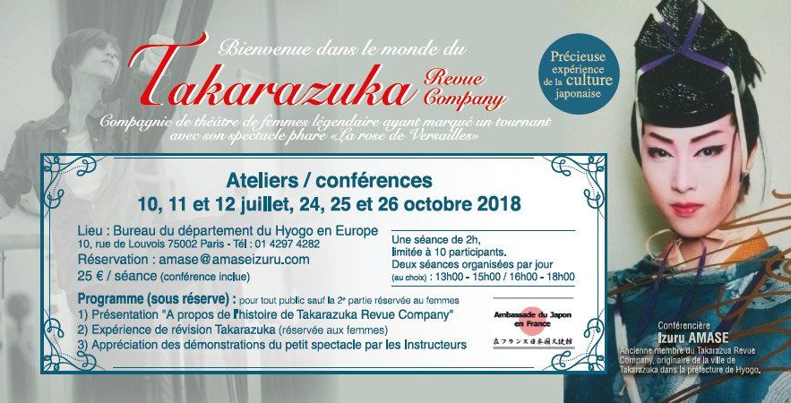 Izuru Amase prsentera le thtre Takarazuke Takarazuka-paris-2018