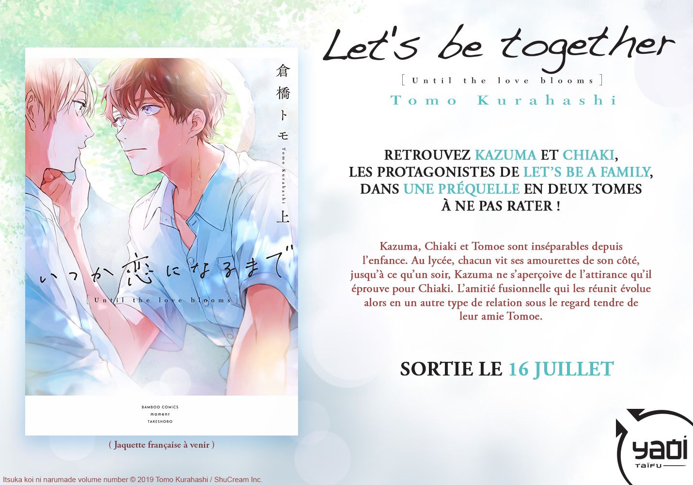 Koikimo Mangaka lança nova série Let's Stay Together