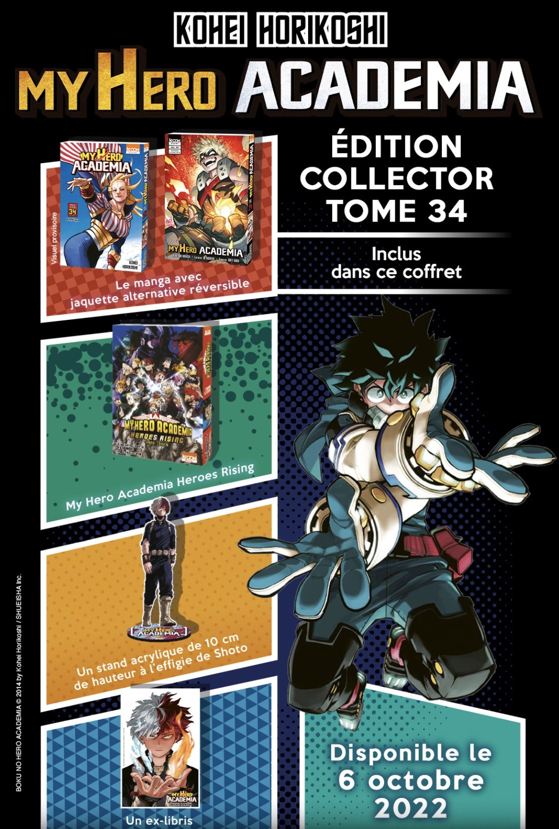 My Hero Academia Tome 34 Collector Une édition collector pour My Hero Academia 34, 22 Juillet 2022 - Manga