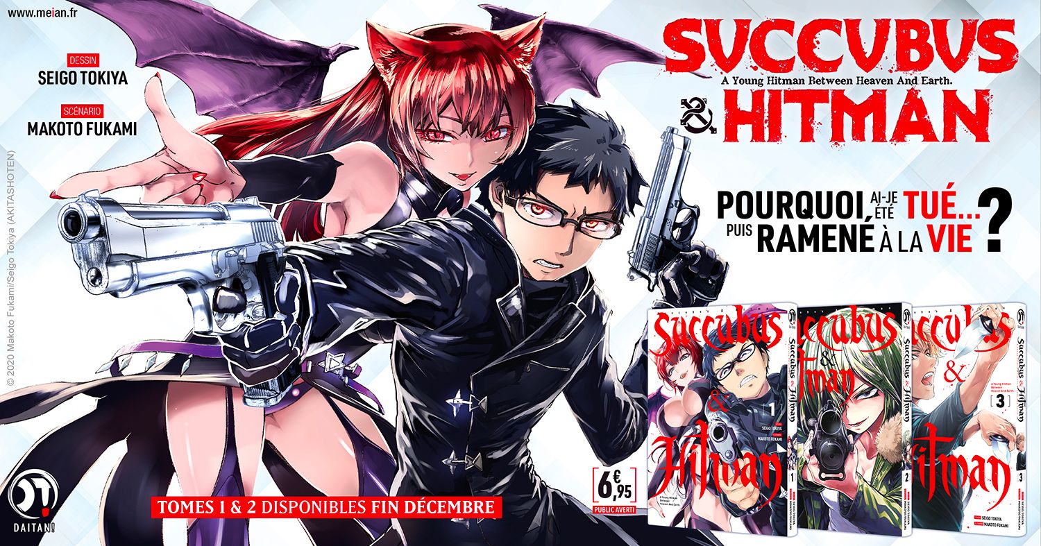 Succubus And Hitman Scan Meian annonce le manga Succubus & Hitman, 09 Novembre 2022 - Manga news
