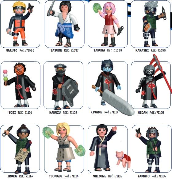 Les personnages de Naruto débarquent chez Playmobil, 15 Décembre 2022 -  Manga news