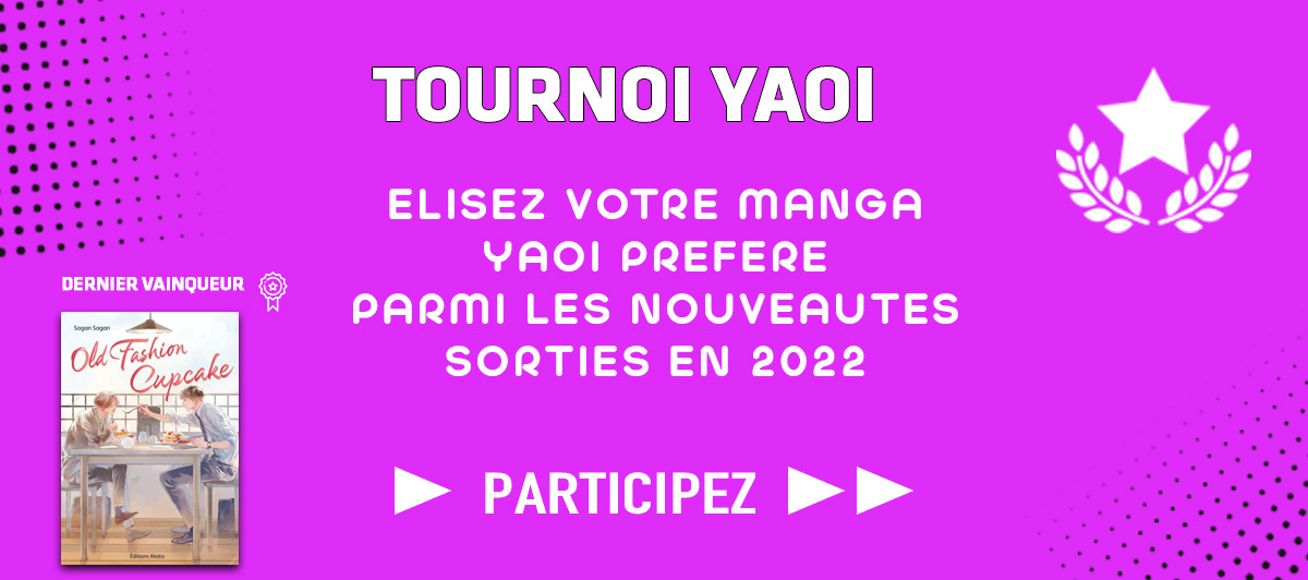 Tournoi Yaoi 2022 affichant les confrontations entre mangas