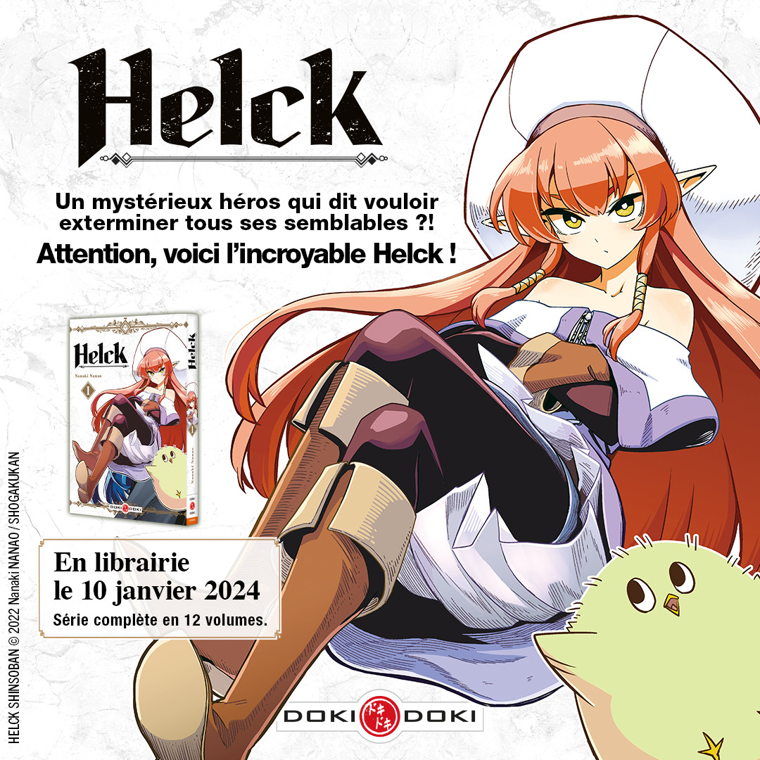 Couverture du premier tome de Helck chez Doki-Doki