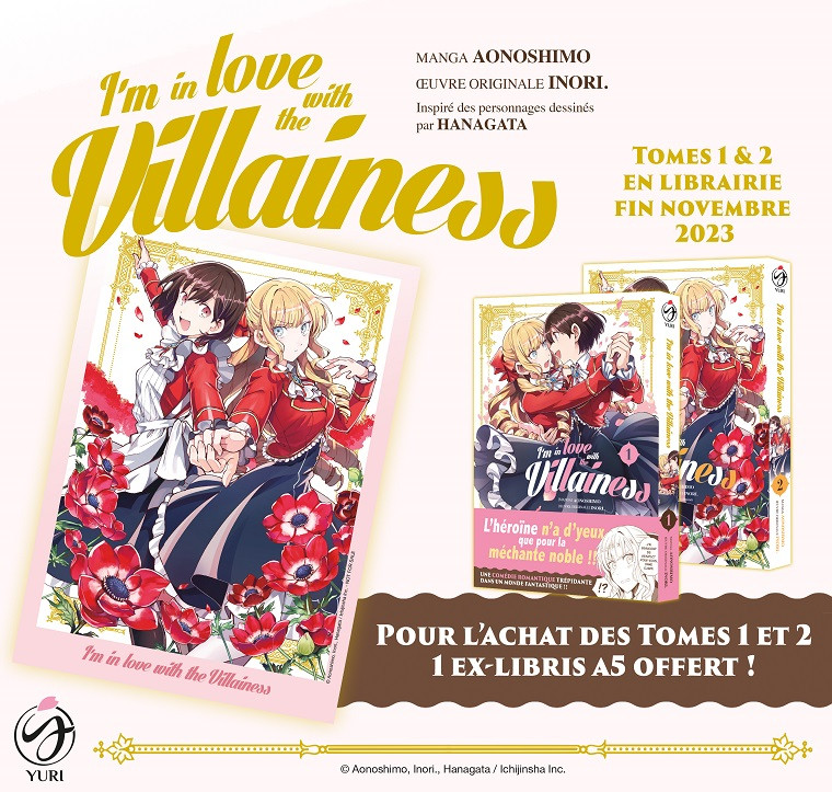 Couverture manga I’m in Love with the Villainess publiée par Meian