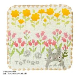 MON VOISIN TOTORO - Totoro Fleurs Sauvages - Mini Serviette 25x25cm 