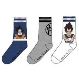 DRAGON BALL - Pack de 3 Chausettes Vegeta/Goku (T39/42) 