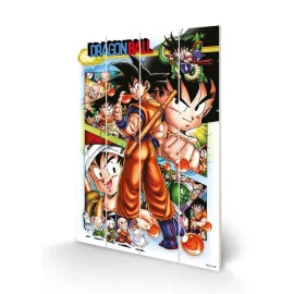 Poster DRAGON BALL Z - Comic Strip Panels - Impression sur bois 40x59cm 