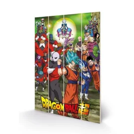 Poster DRAGON BALL Z - Tournament of Power - Impression sur bois 40x59cm 