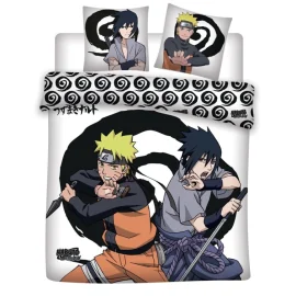 NARUTO - Naruto & Sasuke - Parure de lit 240X220 - '100% microfibre' 