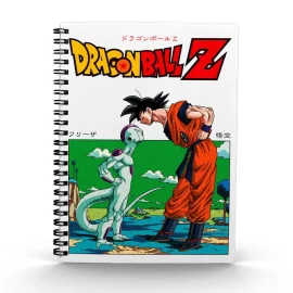 CARNET 3D DRAGON BALL Z FRIEZA VS GOKU 