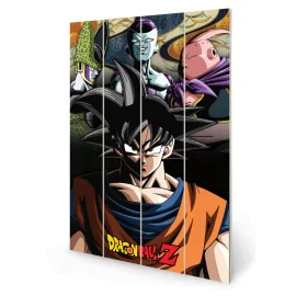 Poster DRAGON BALL Z - Under The Shadow of Evil - Impression sur bois 40x59cm 