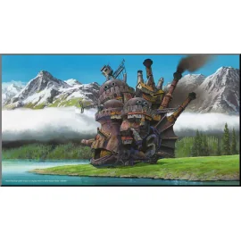 Le Château ambulant tableau bois Movie Poster 