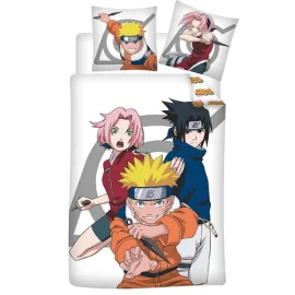 NARUTO - Parure de lit 140x200cm - Trio '100% PolyCoton' 
