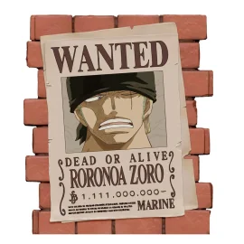ONE PIECE - Most Wanted Zoro - Tirelire PVC 16cm 