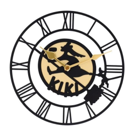 Horlogerie KIKI LA PETITE SORCIERE - Panneau de Kiki - Horloge 20x20x2.5cm 