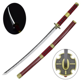 Katana Ornementale avec LED- Inspiré de la Katana Sandai Kitetsu de Zoro (One Piece) 