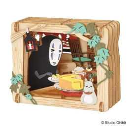 Puzzle LE VOYAGE DE CHIHIRO - Bonne nuit - Théâtre de papier Style Bois 