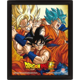DRAGON BALL - FRIENDS-RIVALS - POSTER 3D 
