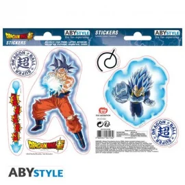 DRAGON BALL SUPER - Stickers - 16x11cm/ 2 planches - Goku & Vegeta 