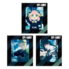 Poster Spy x Family Set de 3 cartes encadrées effet 3D 17 x 13 cm 