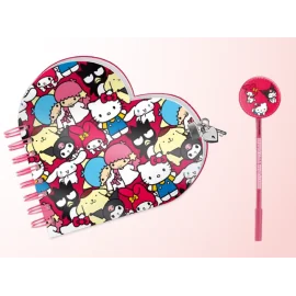 HELLO KITTY & Friends - Gift Box - Journal Secret + Stylo Bille 