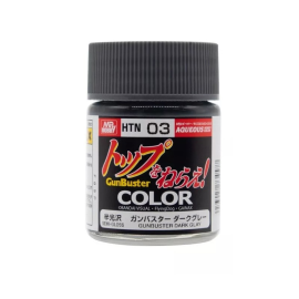 Peinture GUNZE HTN-03 AQUEOUS HOBBY COLORS (18 ML) GUNBUSTER DARK GRAY 
