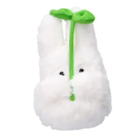 MON VOISIN TOTORO - Totoro Blanc avec feuille - Peluche Nakayoshi 
