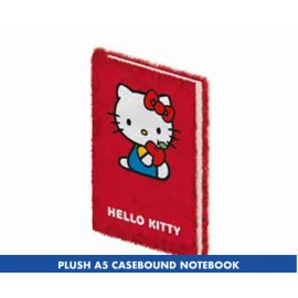 HELLO KITTY - Carnet de notes A5 en peluche 