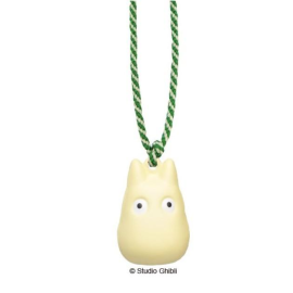 Porte-clé MON VOISIN TOTORO - Totoro Blanc - Strap Clochette Netsuke 