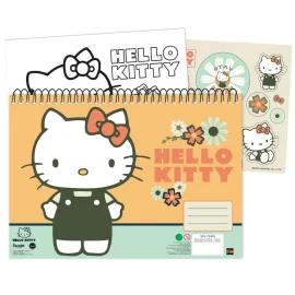 HELLO KITTY - Cahier de Dessin 40p. + Stickers 