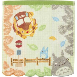 Mon voisin Totoro serviette de toilette mains Totoro & Bus Stop 25 x 25 cm 
