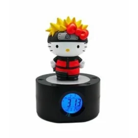 NARUTO x HELLO KITTY - Réveil Lumineux LED - 18 cm 