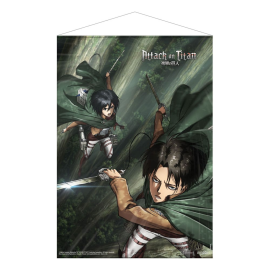 Poster Attack on Titan - wallscroll Mikasa and Levi 50 x 70 cm 