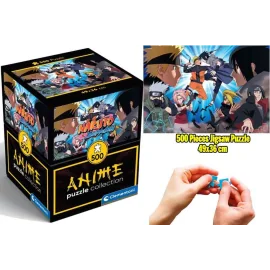 Puzzle 500 Cubes Anime Naruto Shippuden Clementoni 