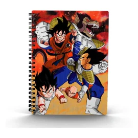 Dragon Ball cahier effet 3D Goku vs Vegeta 