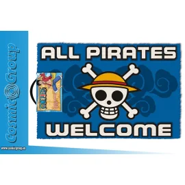 ONE PIECE-ALL PIRATES WELCOME DOORMAT 