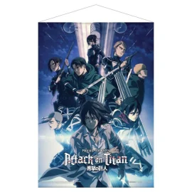 Poster ATTACK ON TITAN: THE FINAL SEASON PART 1- KEY VISUAL 2 FABRIC WALL SCROLL 