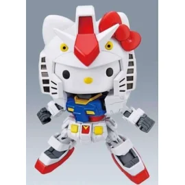 Gunpla Gundam and Hello Kitty: RX-78-2 Gundam SD Ex-Standard Model Kit 