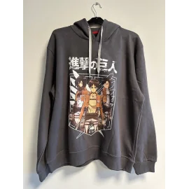 Sweater ATTACK ON TITAN - Sweat Capuche TRIO Grey (M) 