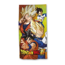 DRAGON BALL SUPER - Super Saiyan - Serviette de Plage 100% Coton 70x140cm 