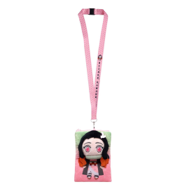 Porte-clé DEMON SLAYER - Nezuko Deluxe - Lanyard avec pochette porte-cartes 