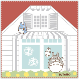 Studio Ghibli serviette de toilette mains Mon voisin Totoro Satsuki & Mei's House 25 x 25 cm 