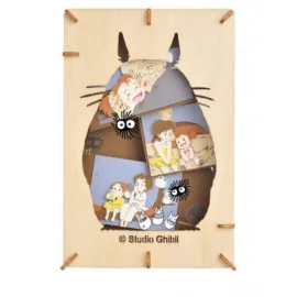 Puzzle MON VOISIN TOTORO - Totoro - Théâtre de papier Style bois 