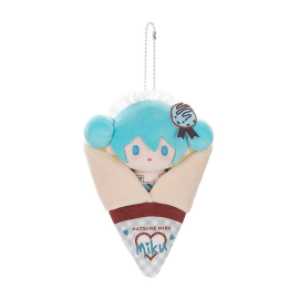 HATSUNE MIKU - Crêpe Mascot A - Porte-clés Pouch 15x17cm 