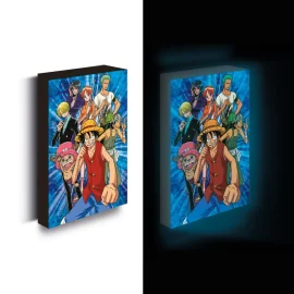 ONE PIECE - Luffy With Friends - Canvas Lumineux 40X30 Cm 