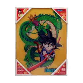 Dragonball Z poster en verre Kid Goku & Shenron 30 x 40 cm 