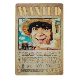 One Piece Lingot Luffy Wanted Poster Limited Edition 