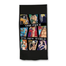 ONE PIECE - The New World - Serviette de Plage 100% Polyester 70x140cm 